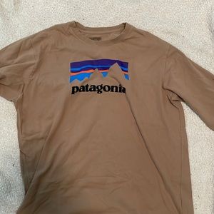 Brown Patagonia long sleeve shirt
